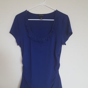 White House Black Market Blue Top